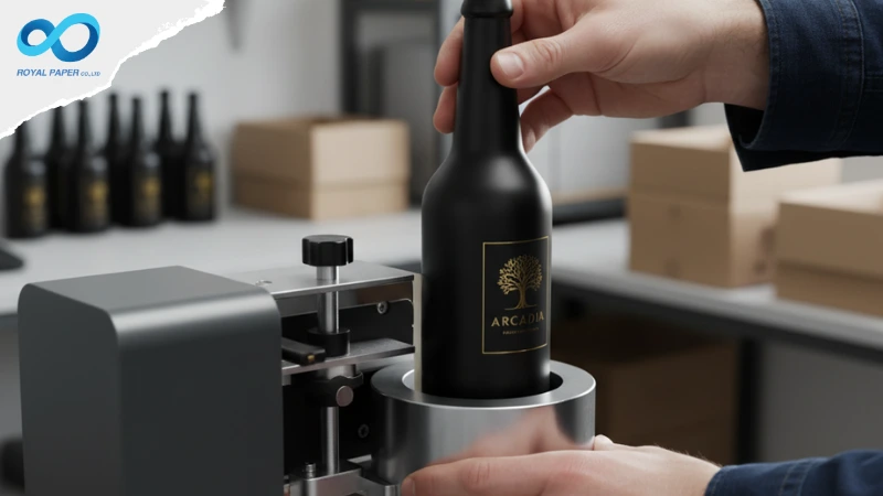 การใช้เครื่องติดสติ๊กเกอร์ม้วนขวดกลมแบบกึ่งอัตโนมัติ (Semi-Auto) เหมาะสำหรับ SME ที่ต้องการความแม่นยำ