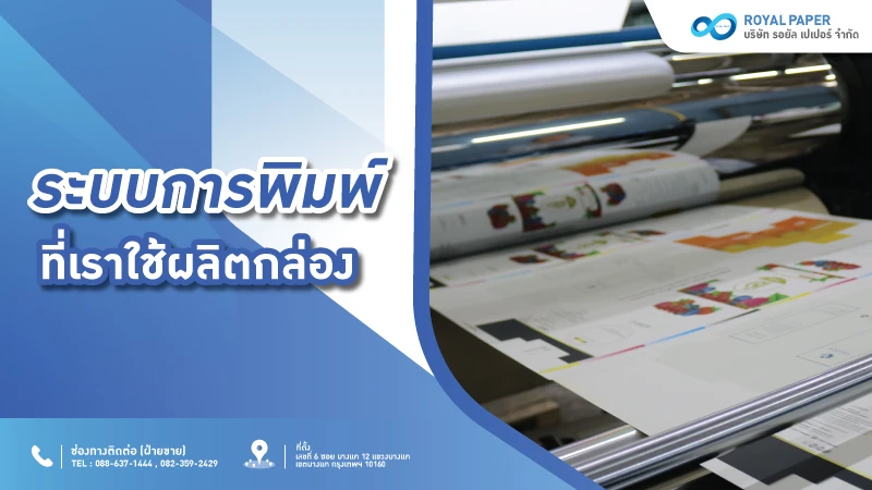 รับผลิตกล่องบรรจุภัณฑ์ คุณภาพดี ระบบพิมพ์ 4 สี ที่ Royal Paper - 4