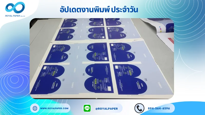 อัปเดตงานพิมพ์เลย์เดี่ยว วันที่ 17 มิ.ย 68 กล่องใส่พลาสเตอร์ปิดแผล ใช้กระดาษอาร์ตการ์ด 270 แกรม ขนาด 18 x 12.5 นิ้ว เคลือบด้าน