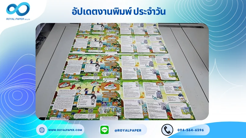 อัปเดตงานพิมพ์เลย์เดี่ยว วันที่ 31 ส.ค 68 กล่องใส่แผ่นแปะกันยุง ใช้กระดาษอาร์ตการ์ด 350 แกรม เคลือบด้าน ปั๊มนูน ขนาด 25X 18 นิ้ว พิมพ์ด้วยระบบ OFFSET 4 สี