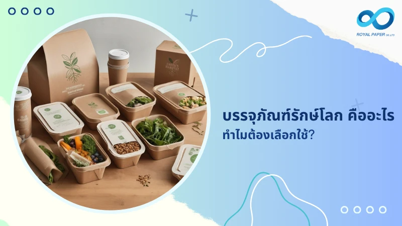 บรรจุภัณฑ์รักษ์โลก คืออะไร ทำไมต้องเลือกใช้?