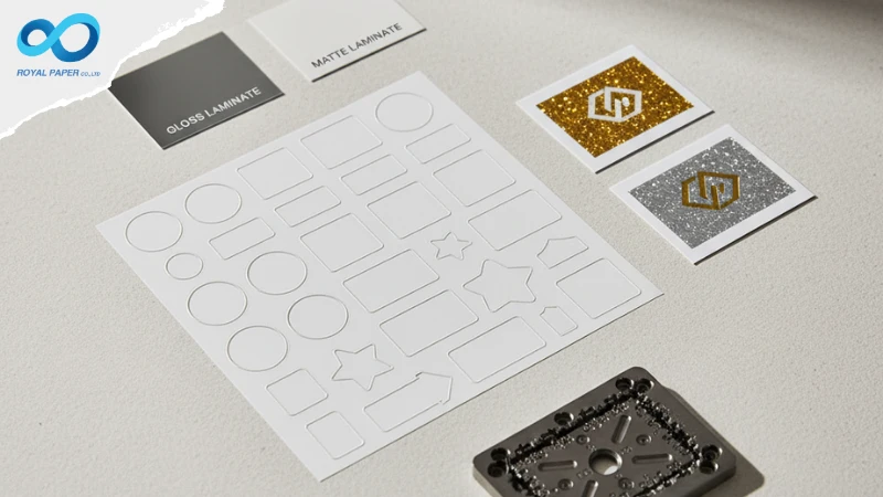 ปัจจัยด้านวัสดุและเทคนิคพิเศษที่มีผลต่อราคาสติ๊กเกอร์ม้วน เช่น ไดคัท เคลือบ และสติ๊กเกอร์กลิตเตอร์